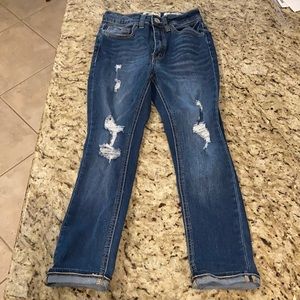 Indigo Rein crop jeans